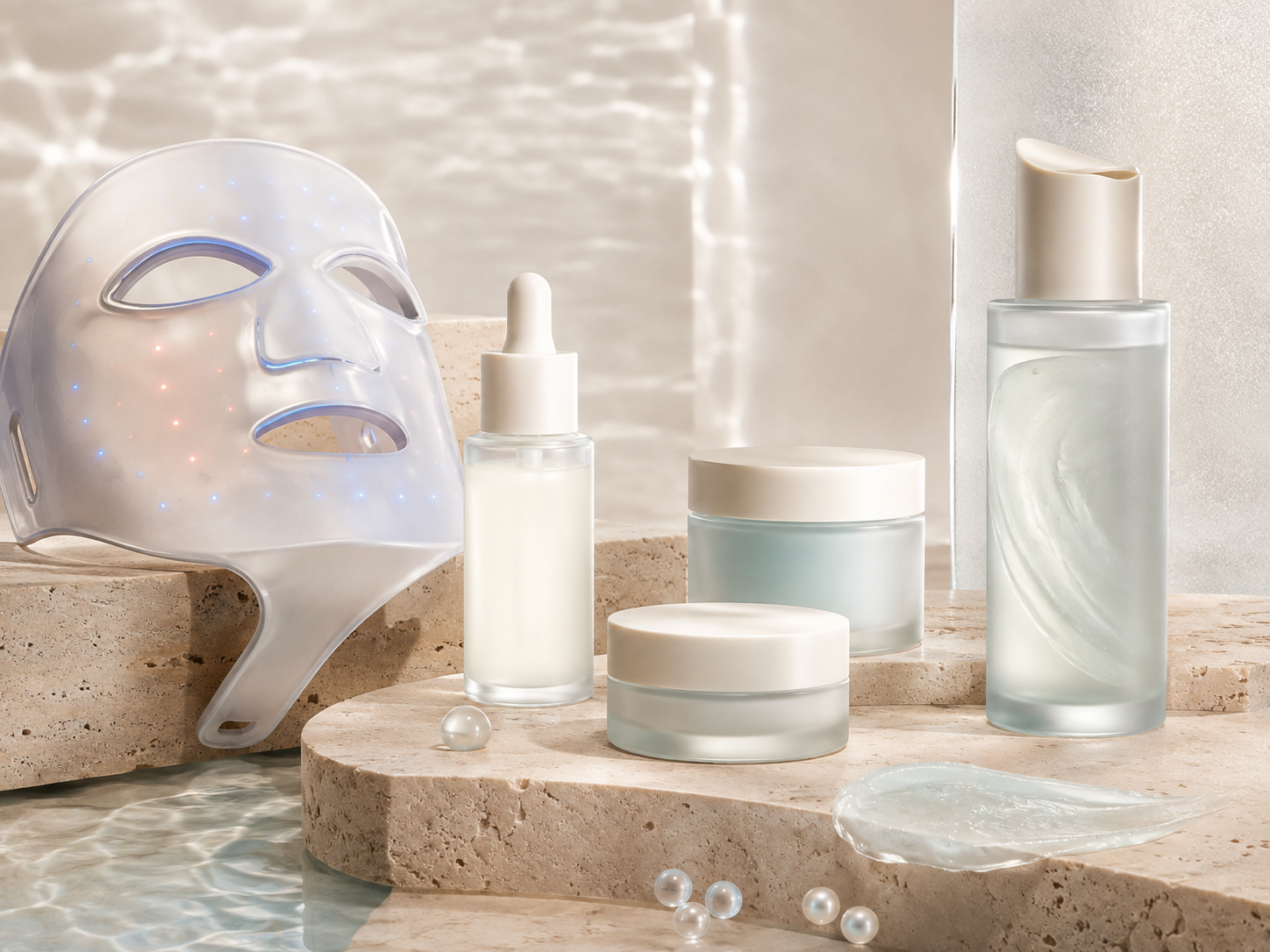 Concept ClearWave LED mask, serum, cleanser, moisturiser and repair balm